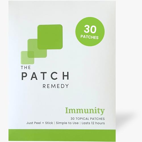 Image of The Patch Remedy Immunity Patches - 30 Topical Immune Patches Containing Vitamin C, Zinc, Echinacea Extract & Ginkgo Biloba, Lasts 24 Hours
