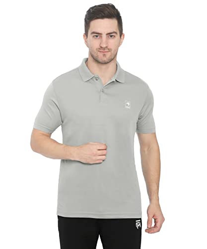 Image of GenX Men's Solid Regular Fit Polo Shirt