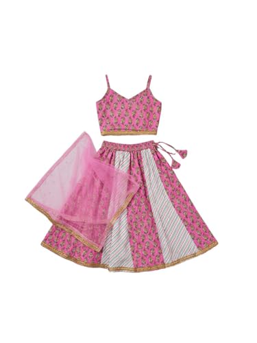Image of Nautinati Girls Lehenga Choli Set