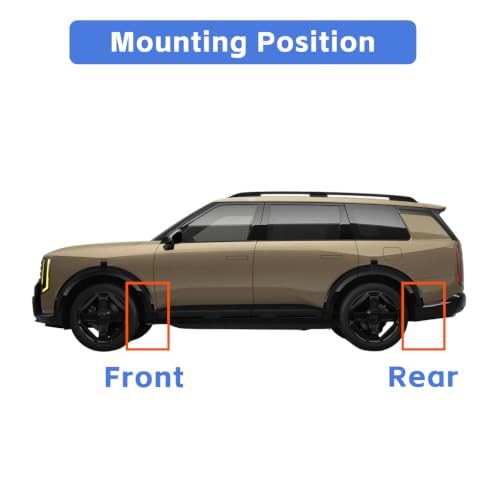 Image of Mud Flaps for 2027 Kia Telluride X-Line /X-Pro Mud Guards Splash Guards No Drilling Required, Set of 4PCS, All Weather Protects Against Rocks and Debris, MudGuards Exterior Accessories