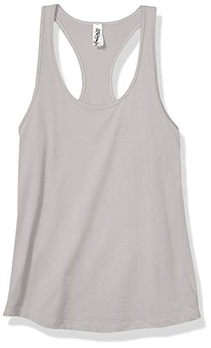 Marky G Apparel Women's Ideal Racerback Tank, Silver, L