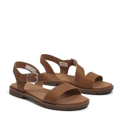 Timberland Timberland Women's Calista Bay Backstrap Sandal, Rust Full Grain, 7 M US