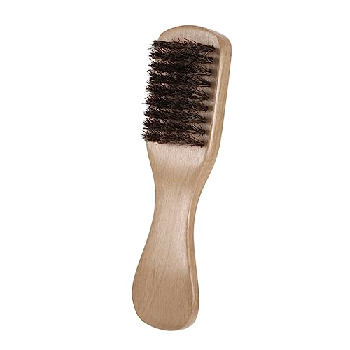 Healeved Men's Beard Brush Wooden Handle Beard Accessory Simple Design