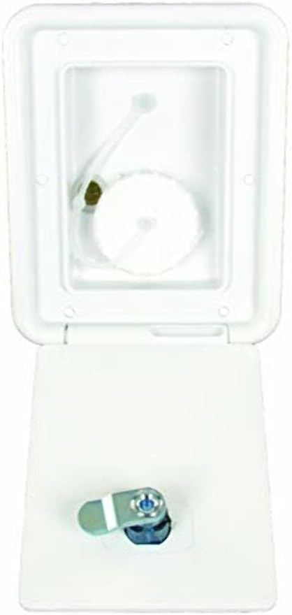 Thetford RV Camper Gravity Water Inlet Fill Hatch for 1 1/4 inch or 1 3/8 inch Connections Polar White PN 94249