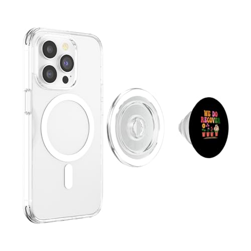 Parcours de guérison de la dépendance We Do Recover Groovy Flower PopSockets PopGrip pour MagSafe – vue 3