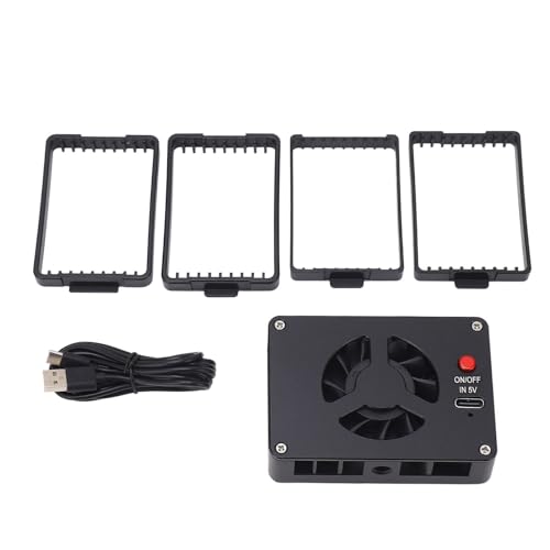 KIMISS Ventilador de Refrigeración de Cámara, A7C2 ZV E10 ZV1 para Fuji XT4 R6 R7 2 Modos Interfaz Tipo C Semiconductor de bajo Ruido A7M4 ZVE1 A6700