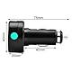 VOKTTA Auto Digitales Voltmeter Thermometer DC 12V 24V 36V, 2 IN 1 Batteriespannung Temperatur Meter Monitor Tester Gauge Anzeige Für Auto Auto LKW Bus(Rot&Grün)