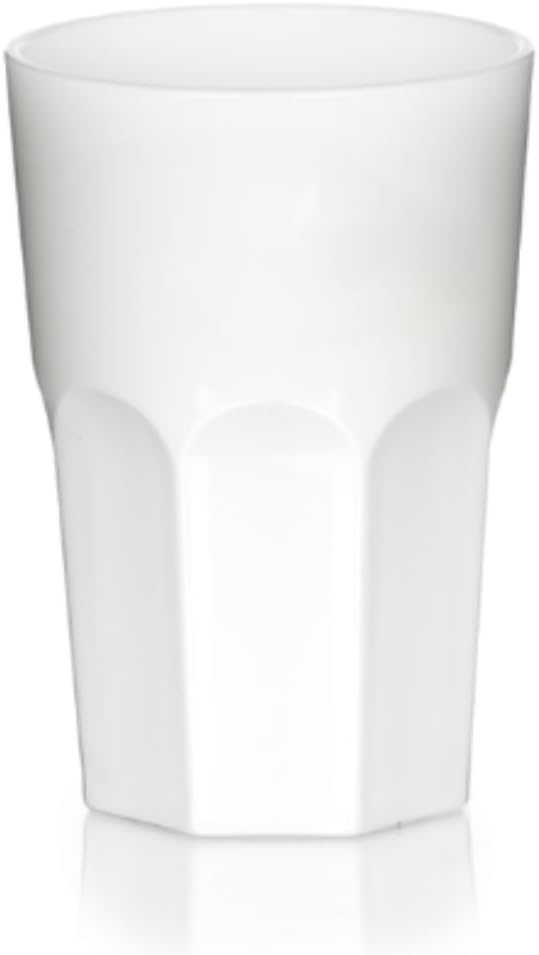 6 White Classic Tumblers 400ml