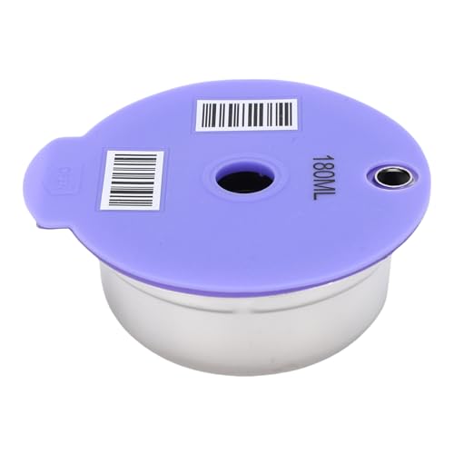 Image of Haofy Reusable Coffee Pod Universal Stainless Steel Refillable with Brush and Spoon Compatible for Happy Series Coffee Makers (180ml)