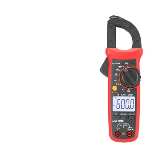 Pinza Amperimétrica de corriente AC UT204+ UT202A+ 600A Profesional Multímetro Digital Verificador Eléctrico True RMS NCV Rango Automático (UT202A Plus Solo AC) miniatura 1