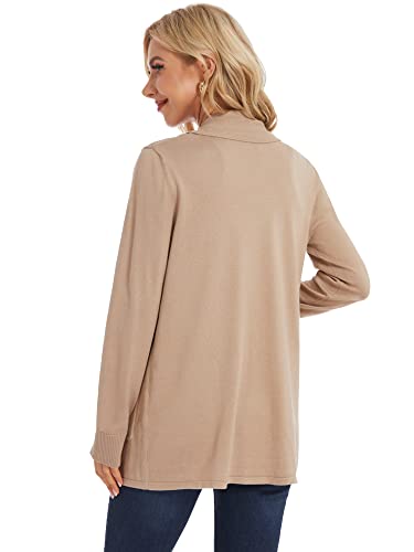 Moss Rose Women's Classic Sweaters Cardigan Long Sleeve Knit Coat Outwear with Pocket Available in Plus Size4
