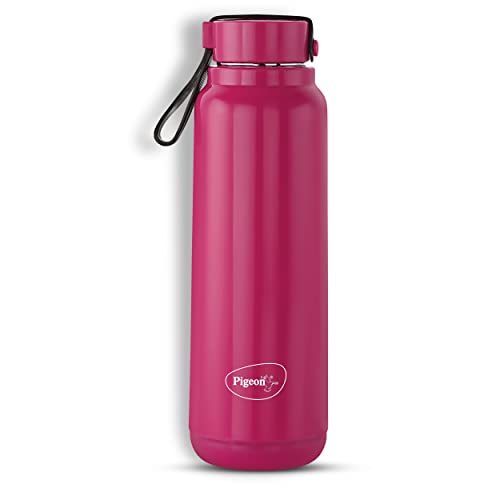Pigeon by Stovekraft Radiant Insulated Wide Mouth Bottle 750 ml Leak Proof (Purple)