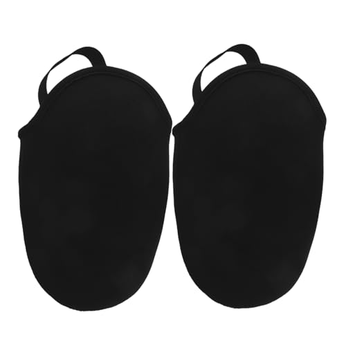 TOYANDONA 2pcs Warm Cycling Shoe Covers Windproof Toe Protectors for Mountain and Road Bikes Slip Half Shoe Covers Elastic Fit for Outdoor Cycling Black