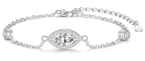Urn Bracelet for Ashes for Women 925 Sterling Silver - Cremation Paved Oval Cubic Zircon/Opal/Infinity Heart Rose Gold Memorial Jewelry Bereavement Keepsake Locket Gifts for Loss of A Loved One