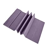 Numu Foldable Yoga Mat with Yoga Carrying Strap - Nonslip, Lightweight, and Portable 1/4” Inch Thick Workout Exercise Mat - Perfect for Easy Storage and Travel (Purple)