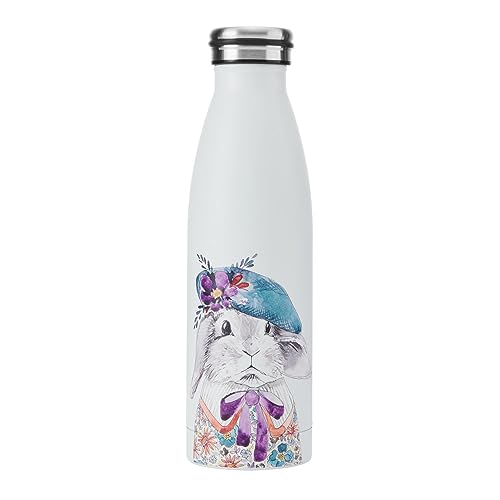 Mikasa Botella de agua Tipperleyhill de 500 ml, diseño de conejo, con funda