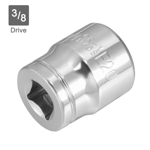 Vaso E20 Torx hembra de 3/8 de pulgada forjado en Cr-V de alta resistencia estructural 5