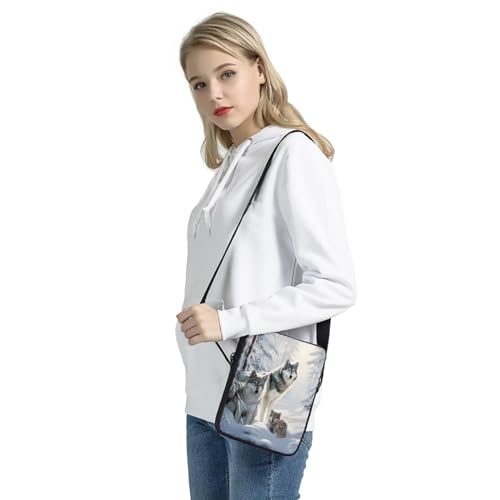 GIFTPUZZ Crossbody Bag for Women Men Soft Handbag Polyester Shoulder Purses Sling Shoulder Bag Small2