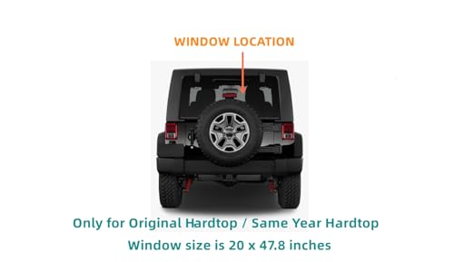 image for K&L Heated Back Liftgate Window Glass Privacy Replacement For Jeep