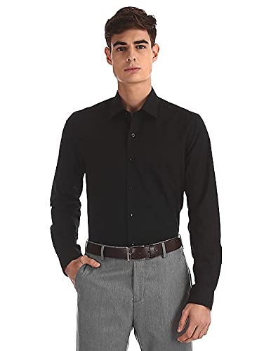 black shirt formal look