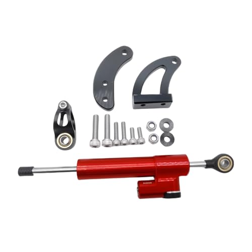Steering Damper for Kaabo Mantis King GT Electric Scooter Shock Absorber Part Accessories (Red)