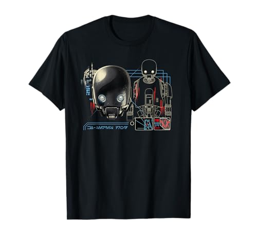 Image of Star Wars Andor Season 2 K-2SO KX-Series Droid Readout T-Shirt