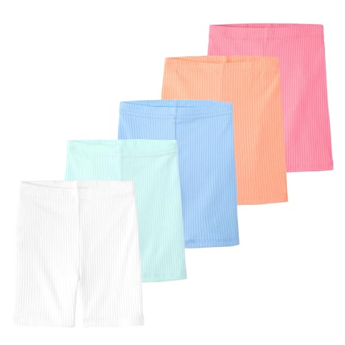 Image of Garanimals Baby & Toddler Girl Biker Shorts - Machine-Washable Kid's Clothes - Size 0-6T - 5 Pack