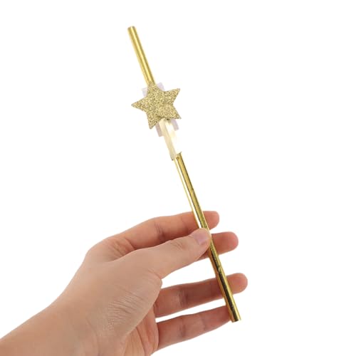 jojofuny 40 pcs pitillos de papel dorados y plateados miniatura 4