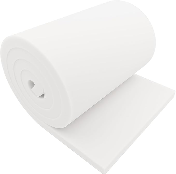 Image of FOAM SHEET ROLL WHITE (25MM - SIZE 18.33x72 (IN)),(6ft roll) for Crafts, Premium Density, Easy to Cut for Cushioning,Packaging,Arts Craft and DIY Projects Seat Pads Indoor Floor mat for Pet Bed