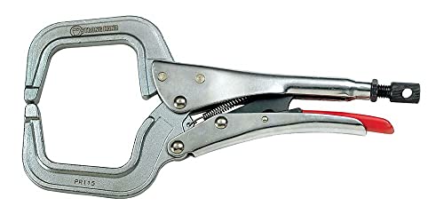 Locking C-Clamps, Round Tip, (Throat Depth 3-1/4´´)(Opening 4´´), PR115, Strong Hand Tools,11-Inch