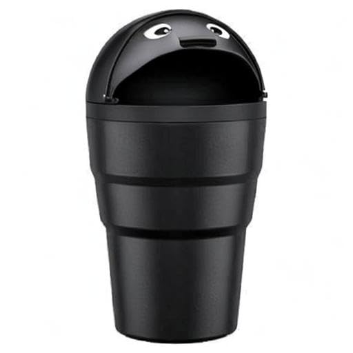 Image of TANTRA Mini Car Trash Bin Can Holder Dustbin Black