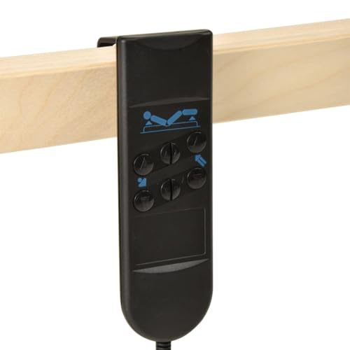 vidaXL Lattenrost Elektrisch mit 28 Latten 7 Zonen Verstellbar im Kopf- und Fußbereich Motorrahmen Lattenrahmen Bettauflage Bettrost 100x200cm – Bild 7