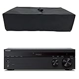 Wanty Heat-Resistant Waterproof Dust-Proof Nylon Fabric Dust Cover Case Protections for Sony STRDH190 2-ch Home Stereo Receiver with Phono Inputs & Bluetooth Black