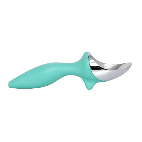 Tovolo Ice Cream Scoop Tropical Breeze Seafoam Green Dishwasher Safe Heavy Duty Ice Cream Scooper with Elevated Tilt Up Design, Heat Retaining Ice Cream Scoops with Non Slip Handle for Cookie Dough