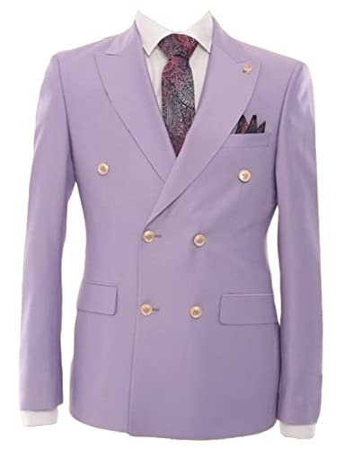 Blazer à revers de pointe haut de gamme veste de soirée double boutonnage