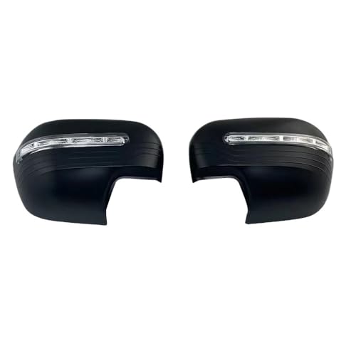 車用アップグレード マットブラック ドアミラーカバー LEDライト付き 日産 ナバラ NP300 2015-2023 クローム カーアクセサリー ステッカー(Chrome Silver)