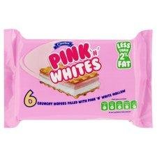 Caxton Pink And White 6 Wafers - Pack of 6