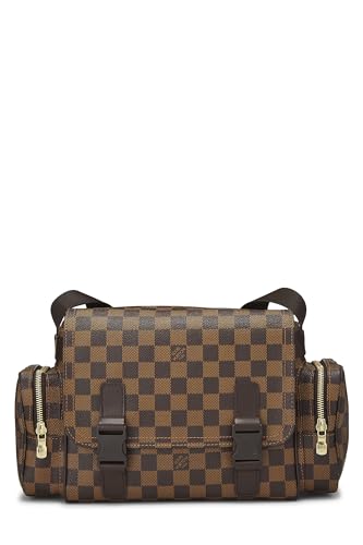 Pre-Loved Damier Ebene Melville Messenger, Brown