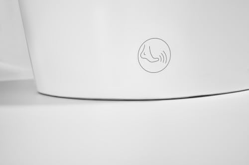 Inodoro inteligente con bidé integrado, diseño monobloque, blanco | descarga automática, asiento calefactado, boquilla autolimpiable, tapa de cierre suave, sensor sin contacto miniatura 4