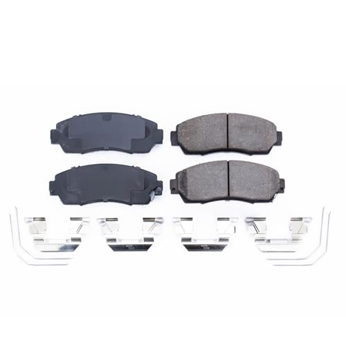 Image of PowerStop Front Brake Pads for Acura RDX 2019-20 |RDX 2024-25 |Honda Accord Crosstour 2011 |CR-V 2012-16 |CR-V 2020 - Z17 Ceramic Brake Pads with Installation Hardware, 17-1521