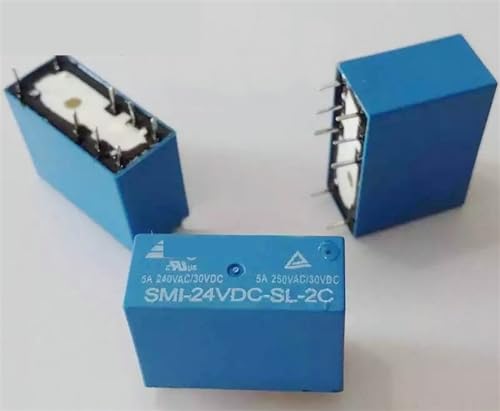 Relais de puissance SMI 24VDC 8 broches mini pour circuit imprimé 5A