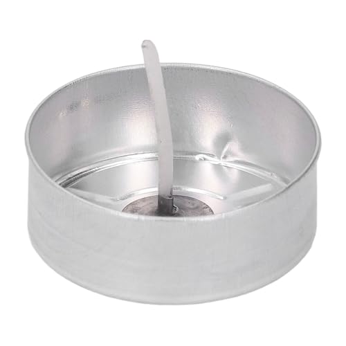 Juego de 100 vasos metálicos para velas con mecha