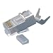 Triplett CAT7-HPPS-HP CAT7 RJ45 Clear Modular Shielded Connectors, 100PK