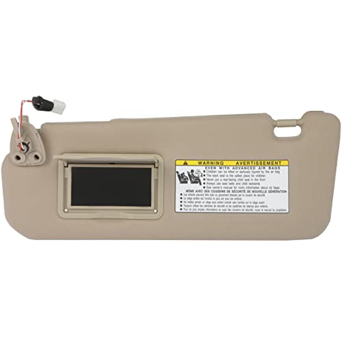 STAYTOP Sun Visors fit for 2005 2006 2007 2008 for Hyundai Sonata Left Driver Side Automobile Sun Visor for Car with Sunroof (Beige)