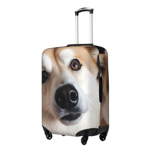 Animal dog photo Luggage Cover Washable Stretch Suitcase Protector Anti-Scratch Luggage Sleeve Elastic Baggage Cover Fits 18-32 Inch Medium2