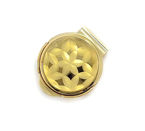 東京切子ゴルフマーカー 六花 Relfection/ゴールド 4枚目