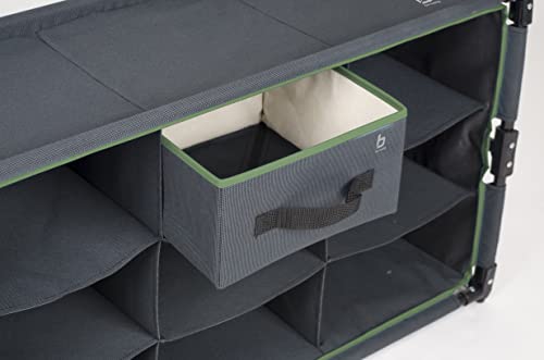 Bo-Camp Faltschrank Camping Schrank Regal Zelt Organizer Garderobe 9Fächer Stahl - Image 6