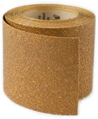 Karebac RHW40 PSA Stick-On 40 Grit Gold Heavyweight E-Weight Aluminum Oxide Sandpaper Roll, 4-1/2" x 10 yd