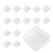WYAN 15 Pezzi quadrato Trasparente Plastica Contenitori Scatola con coperchi,per Pillole, Perline e Gioielli (6.4x6.4cm)
