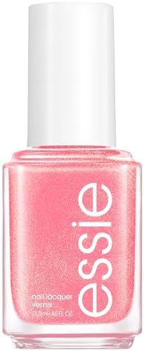 essie salon-quality nail polish, vegan, pink, shimmer, spring fling, 0.46 fl oz